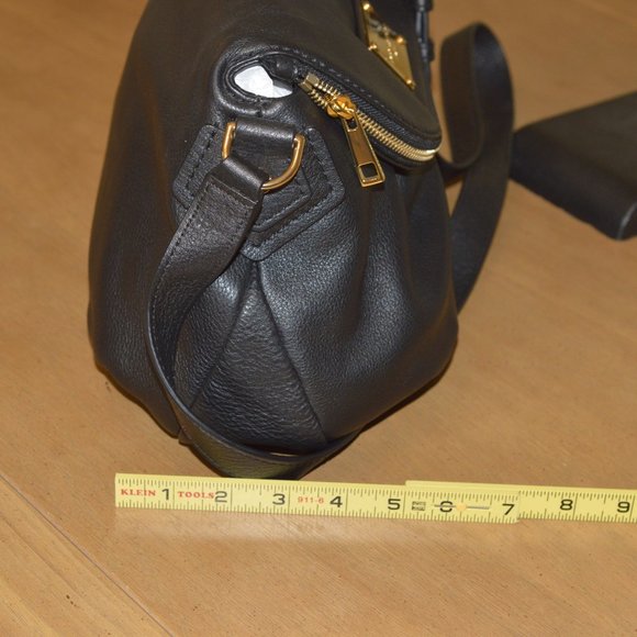 New Marc Jacobs New York Black Italian Leather Crossbody Bag NWT - Picture 6 of 12